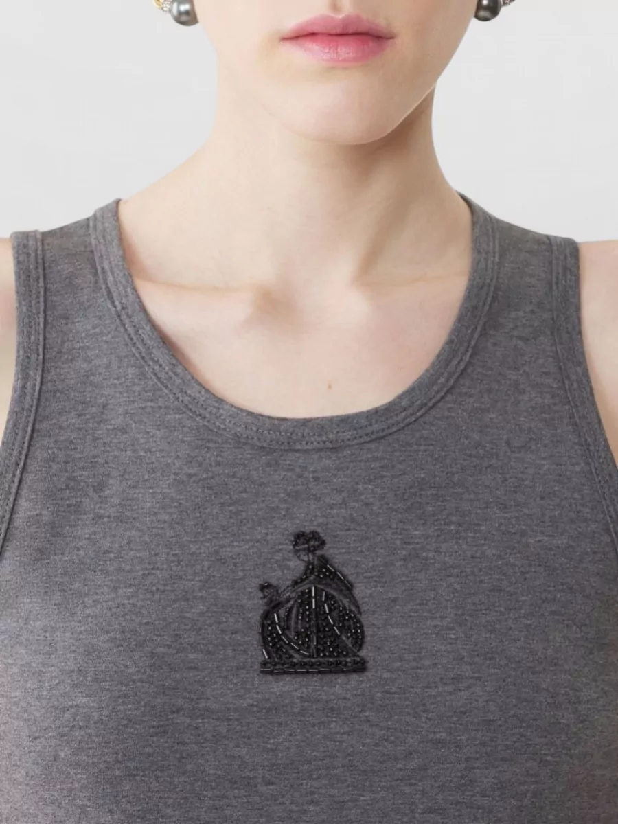Lanvin Sleeveless Cotton Top
