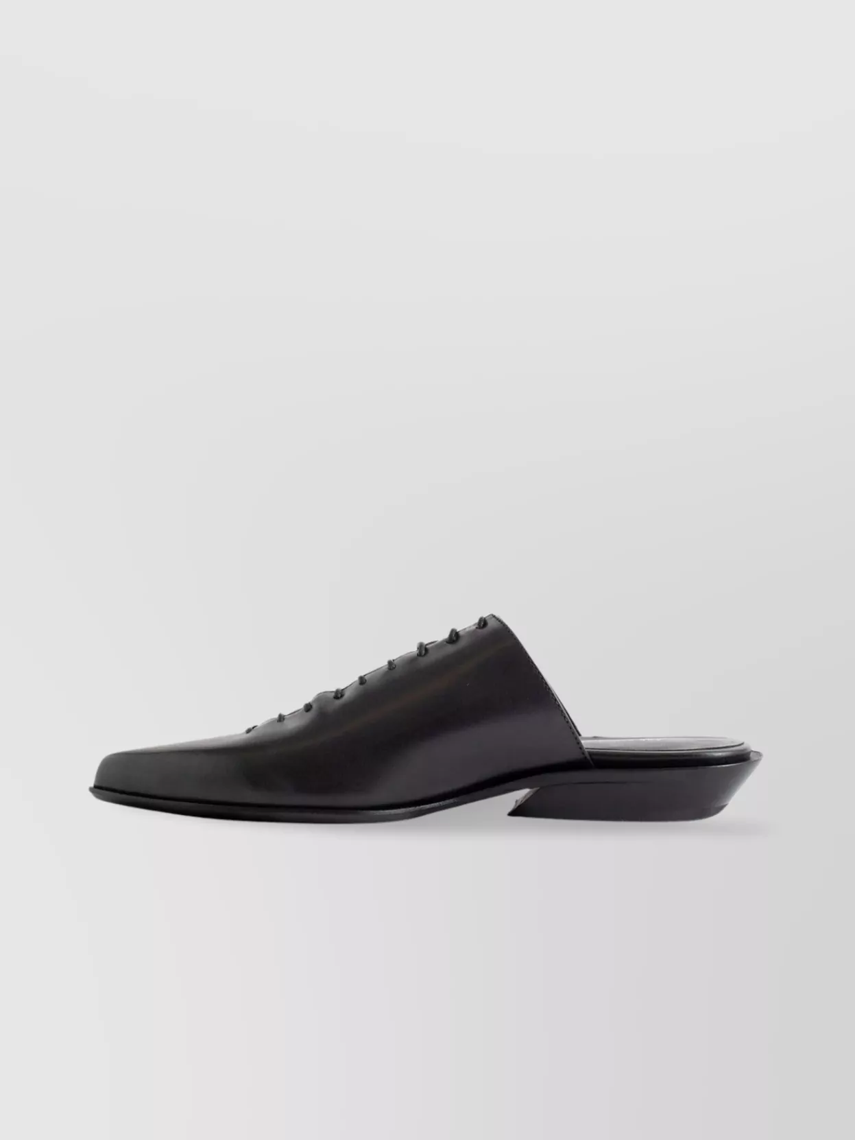 Ann Demeulemeester Block Heel Lace-Up Mules