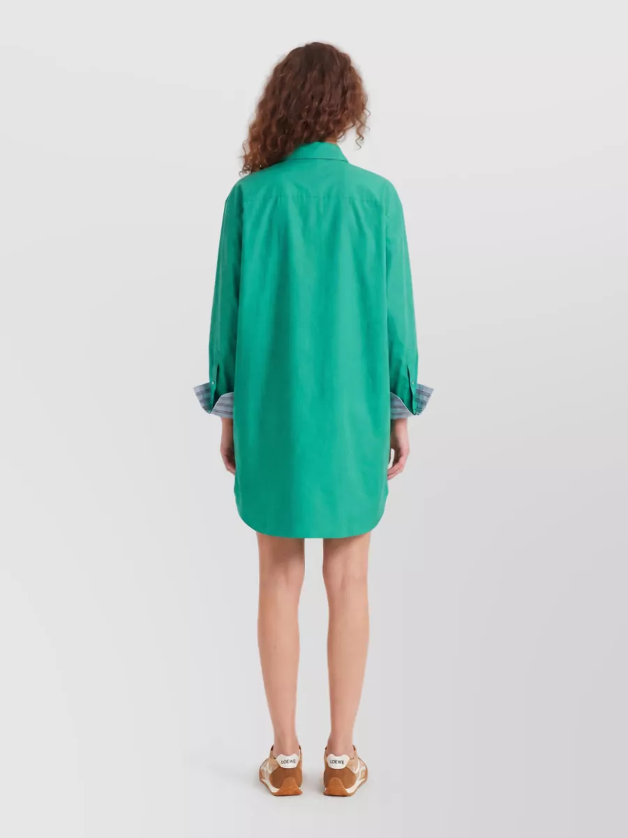 Loewe Cotton Striped Poplin Shirt Dress