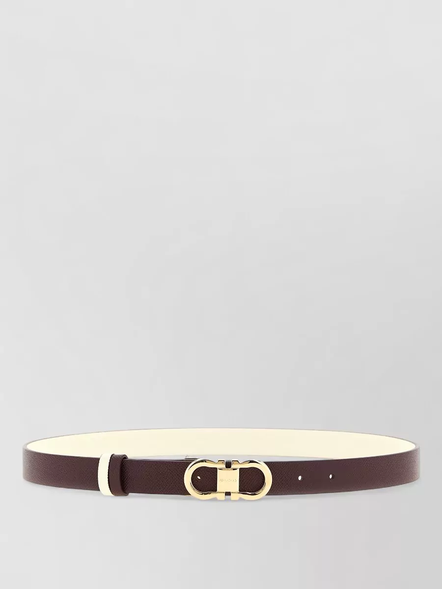 Ferragamo leather reversible belt