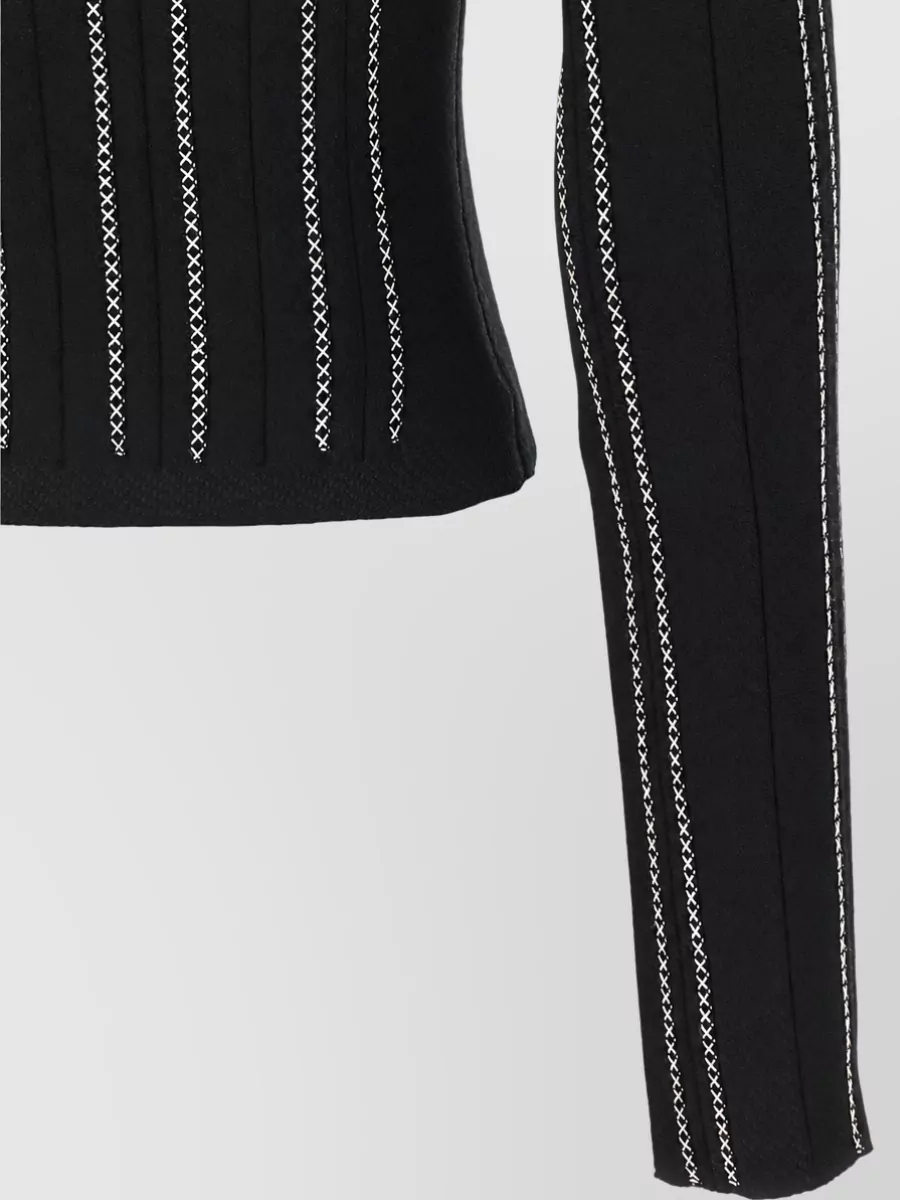 Elisabetta Franchi Cropped Slim-Fit Knit Jacket