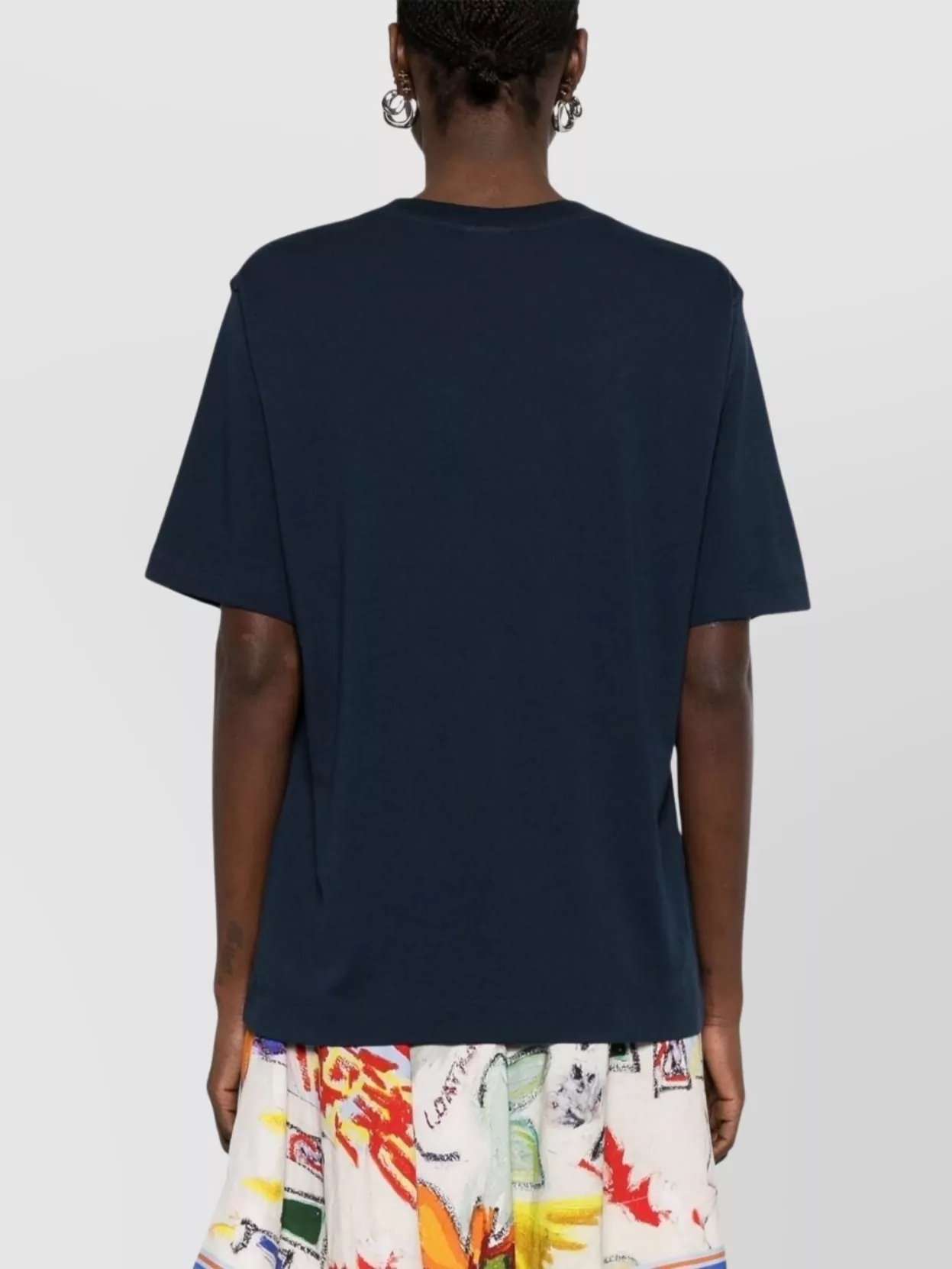 Shop Dries Van Noten Crew Neck Short Sleeves Straight Hem