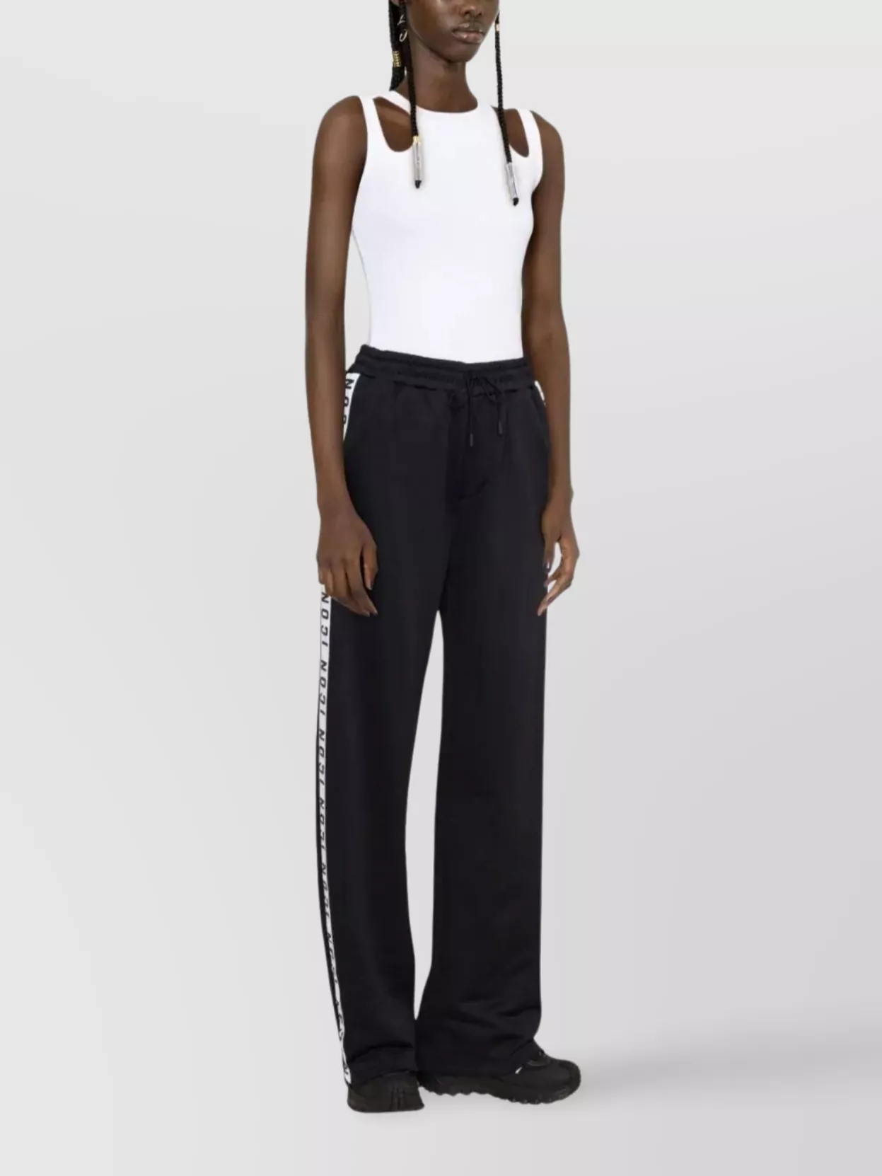 Dsquared2 Logo-tape Wide-leg Track Pants