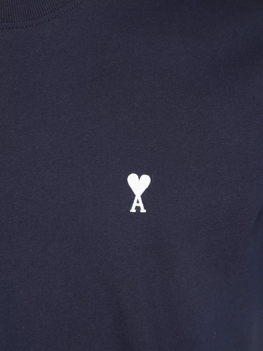 Ami Paris Cotton Logo-Print T-Shirt