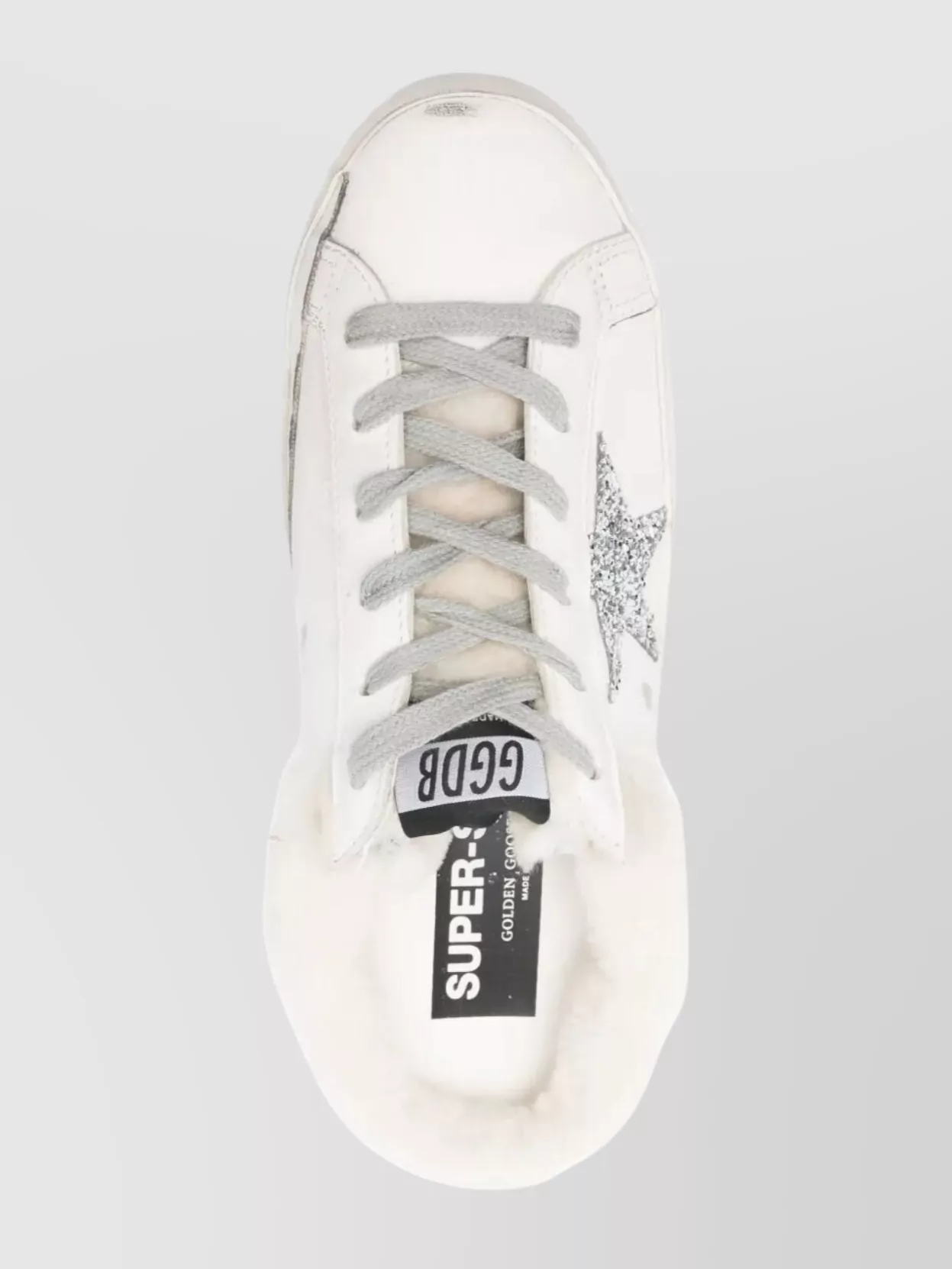 Golden Goose Distressed Sneakers With Glitter Star Detail