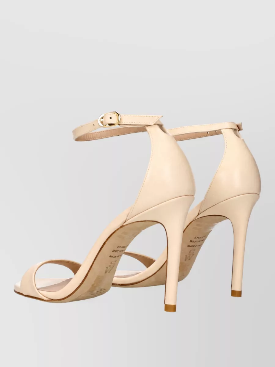 Stuart Weitzman Leather Stiletto Sandals
