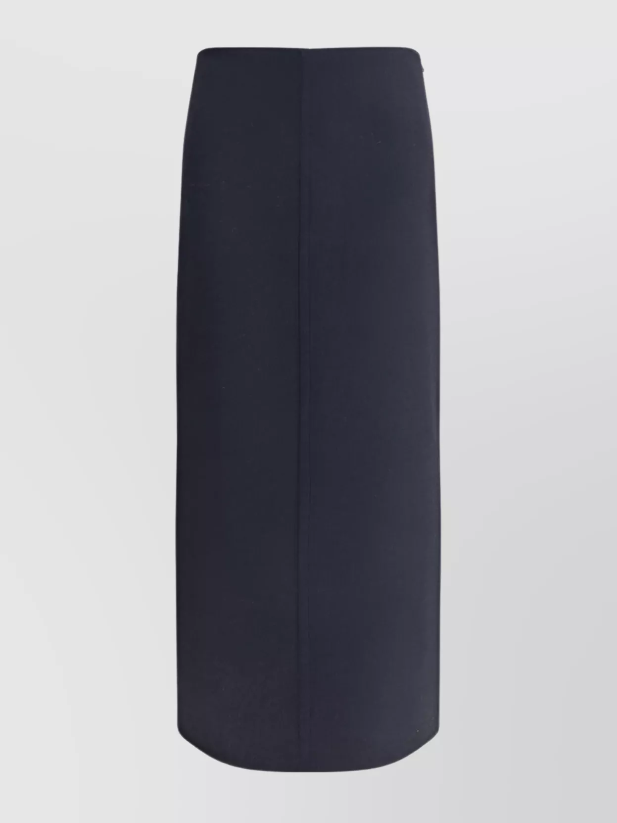 Brunello Cucinelli Midi Skirt In Virgin Wool With Back Slit In Brown