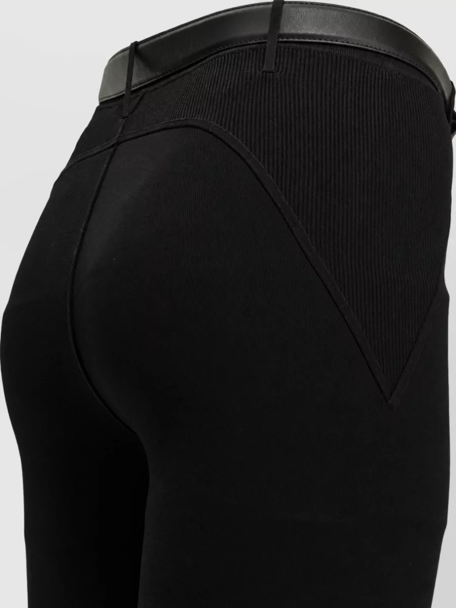 Self-Portrait knit slim-fit leggings