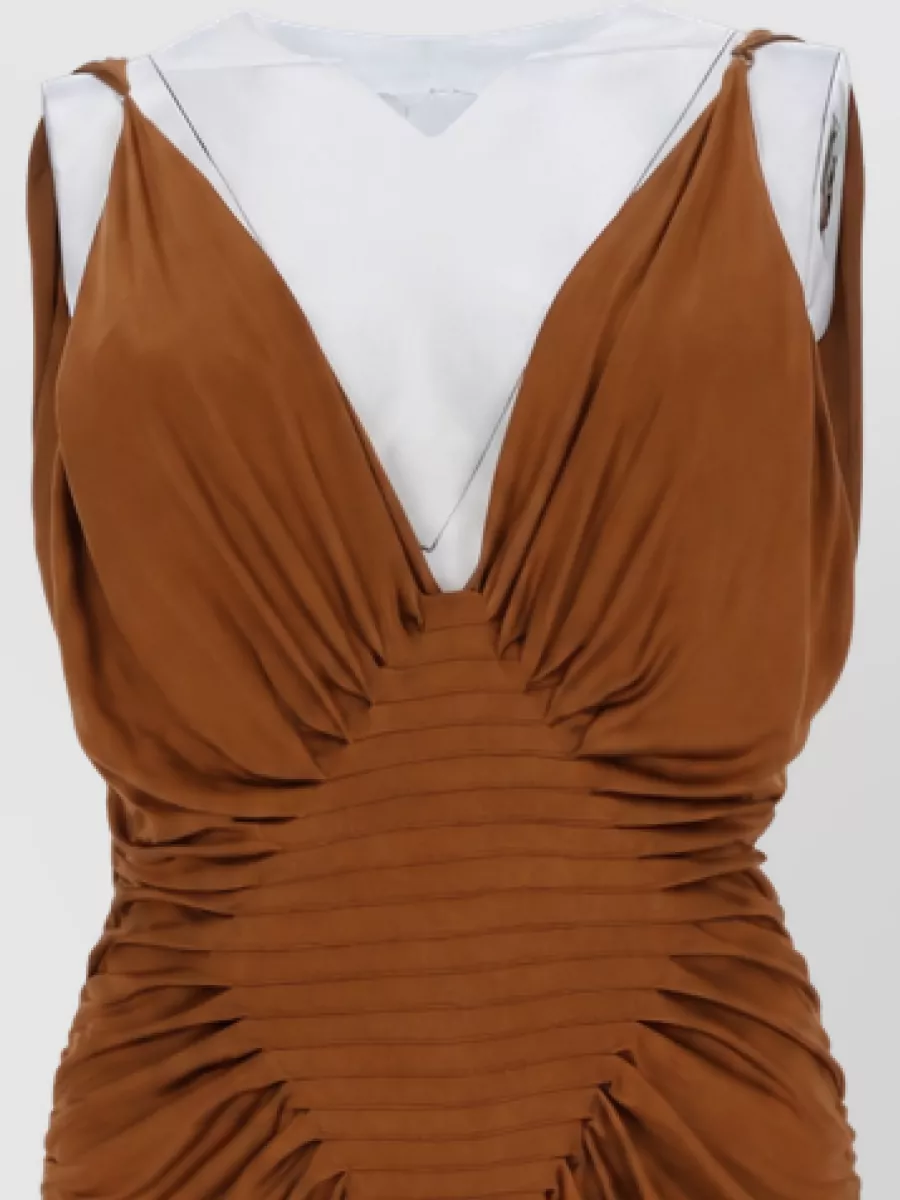 Versace viscose jersey midi dress