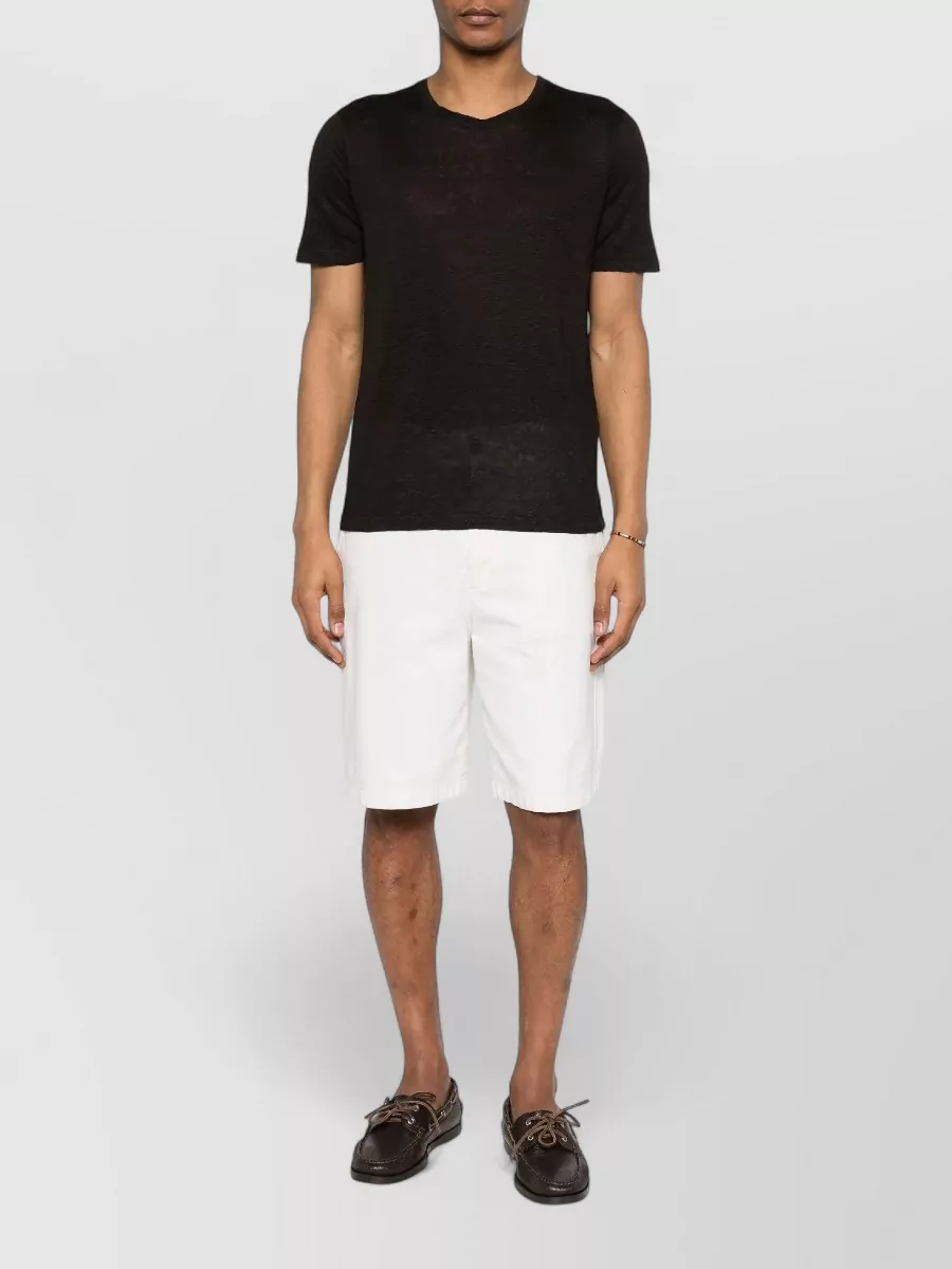 120% Lino Linen Crew-Neck T-Shirt