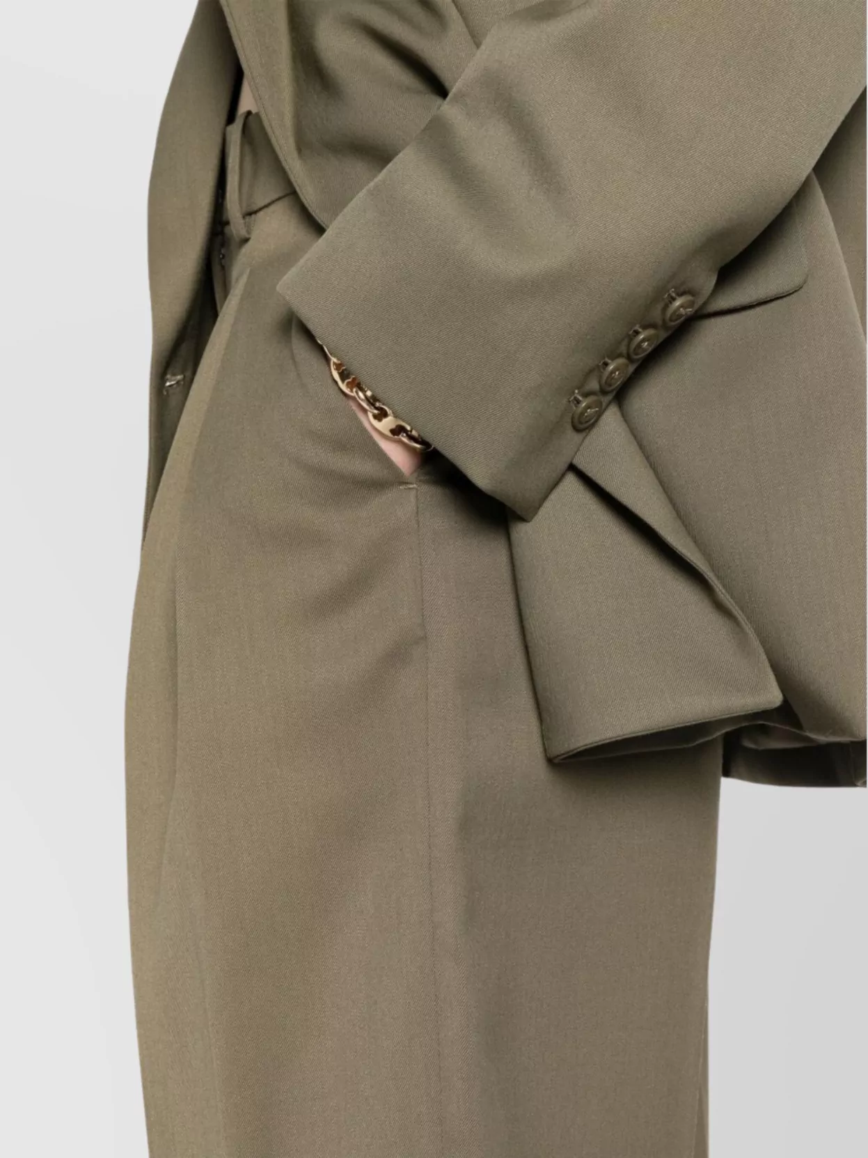 The Frankie Shop Bilbao High Waist Wool Blend Shorts