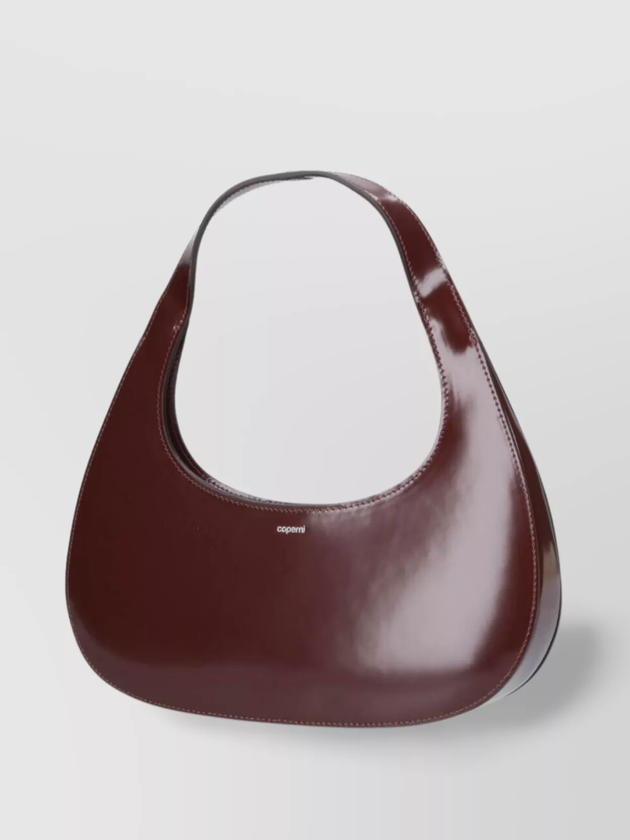 Coperni Curved Glossy Top Handle Shoulder Bag