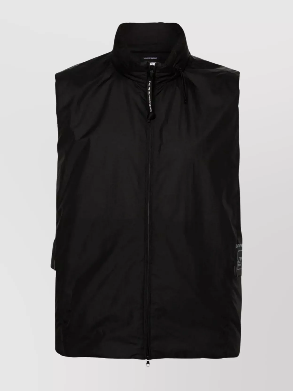 Shop C.p. Company Adjustable Collar Hooded Padded Vest