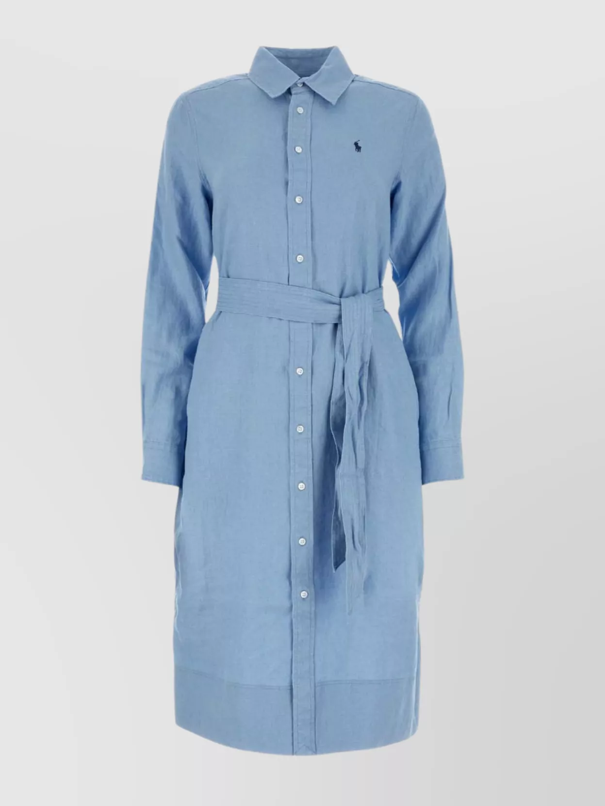 Shop Polo Ralph Lauren Linen Shirt Dress Knee Length