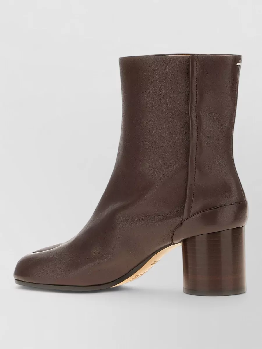 Maison Margiela Leather Tabi Ankle Boots