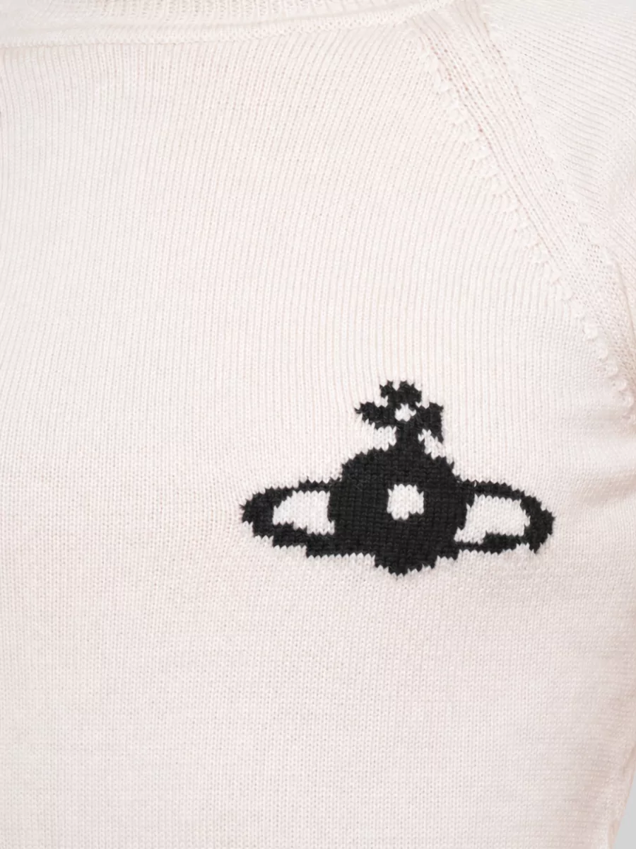 Vivienne Westwood Wool High Neck Short Sleeve Sweater