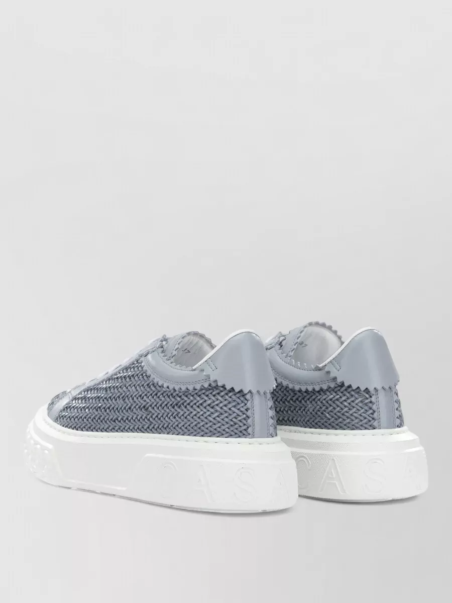 Casadei Leather Low-Top Sneakers