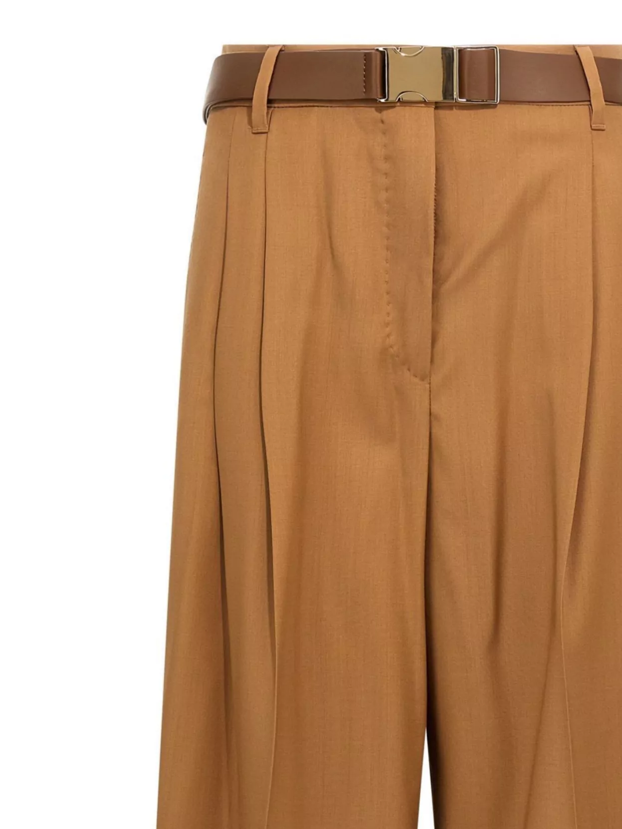 S Max Mara Wide Leg Trousers Pleated Front