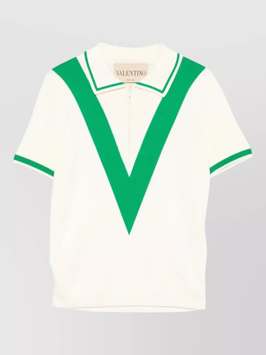 Valentino Garavani Cotton short-sleeve polo top