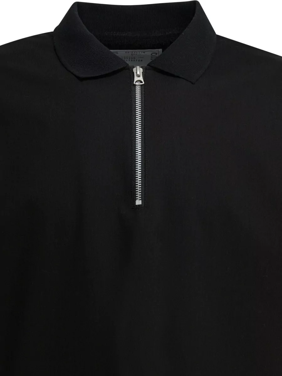 Sacai Short Sleeve Polo Collar Knit Shirt