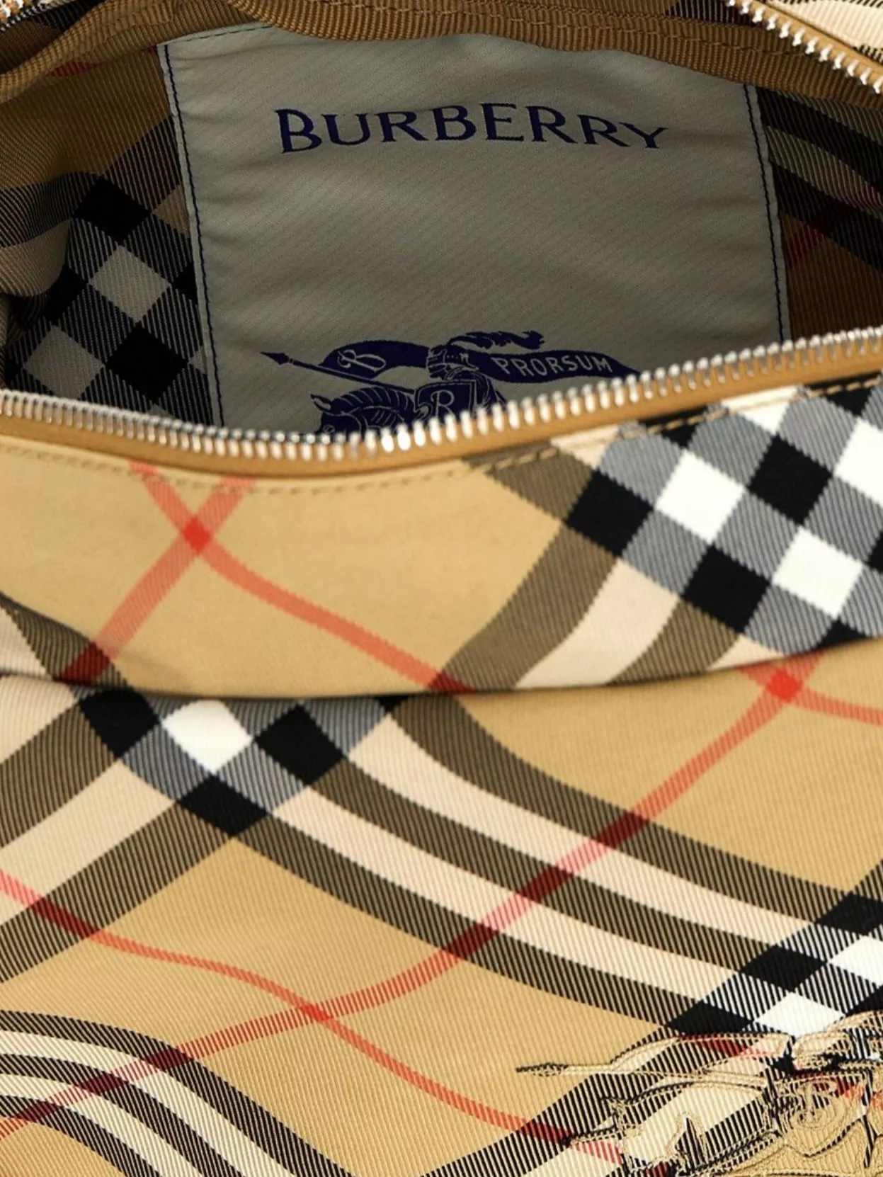 Burberry Adjustable Strap 'Check' Pattern Crossbody Bag