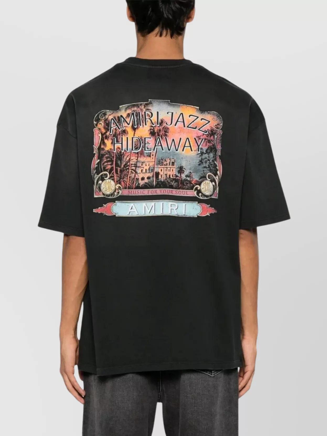 Amiri Jazz Hideaway Logo-print Cotton T-shirt
