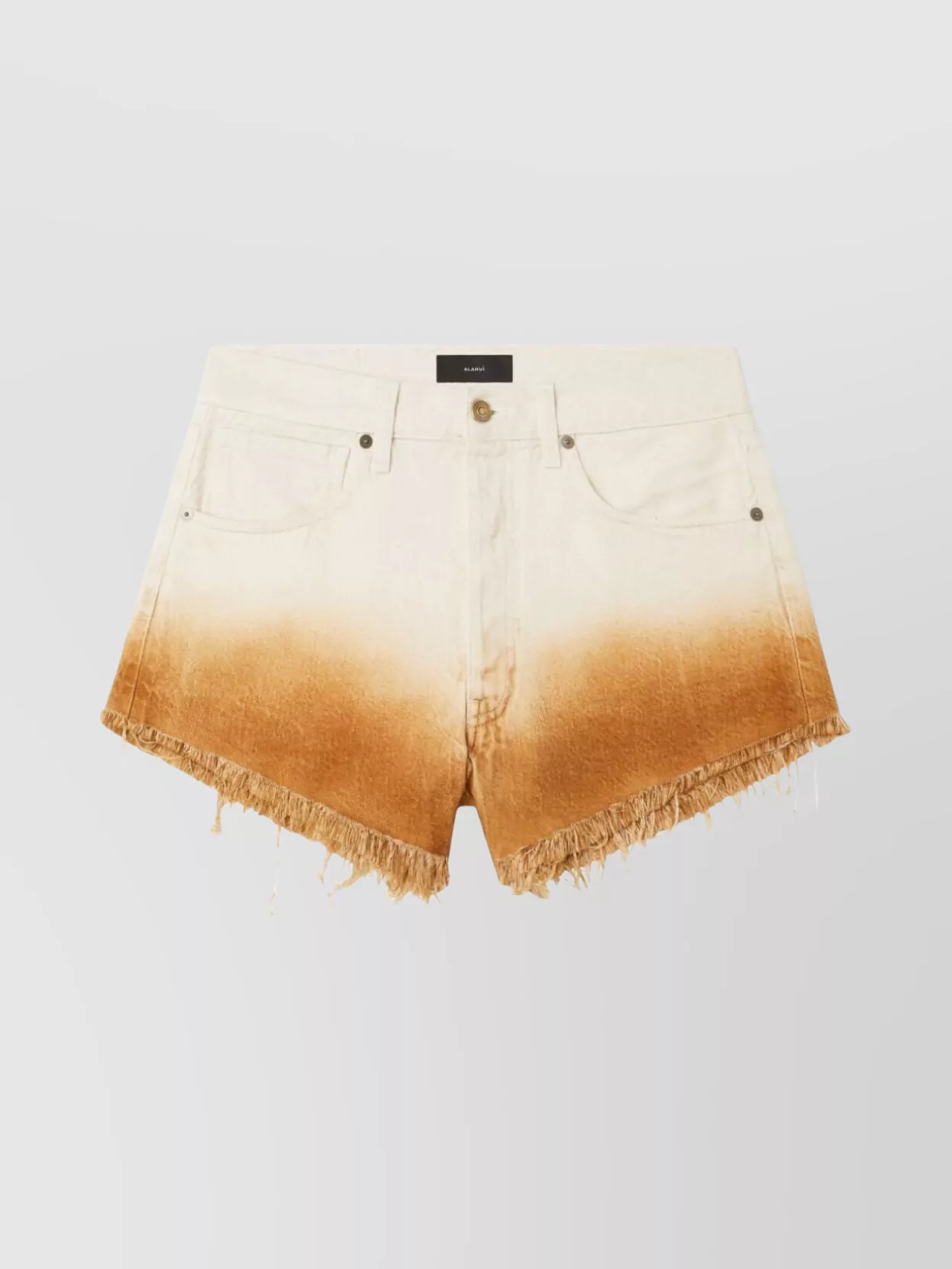 Alanui Vibrant Shades Denim Shorts