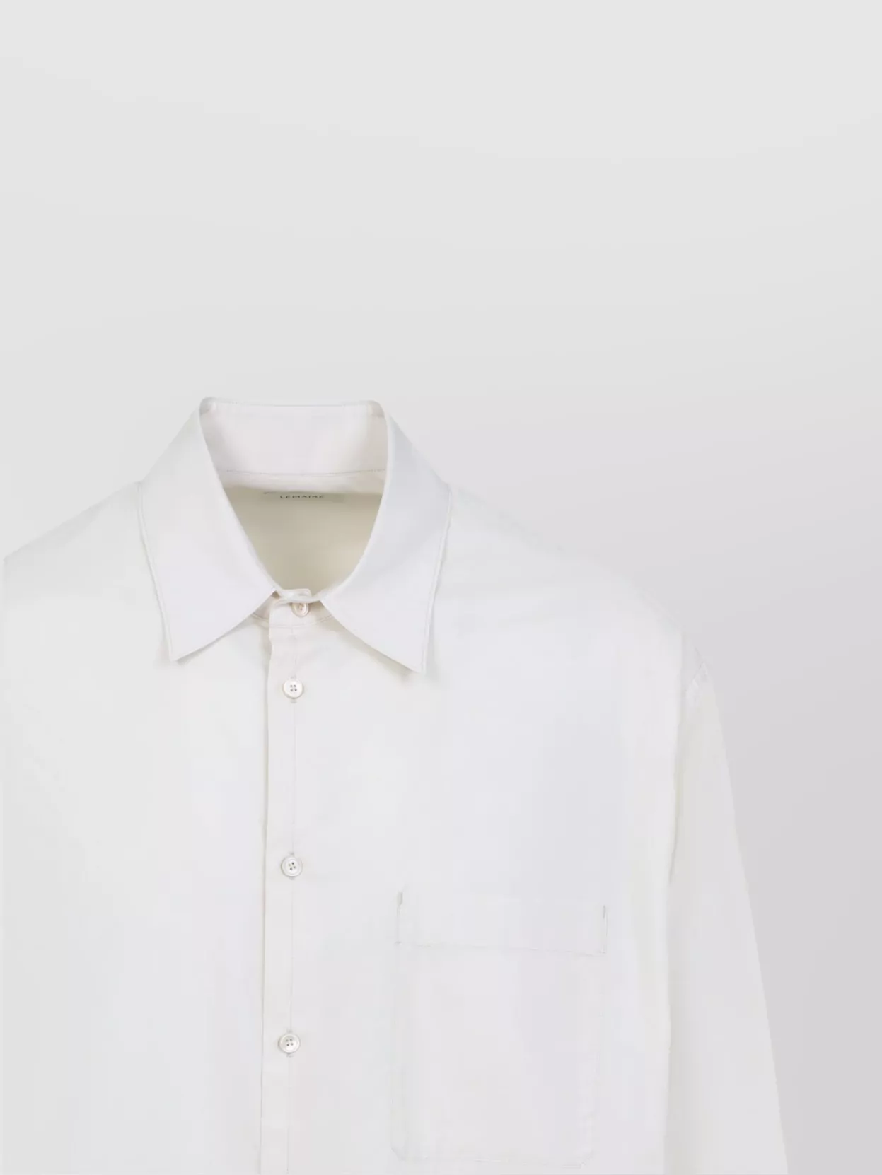 Lemaire Regular Shirt With Long Sleeves And Pointed Collar