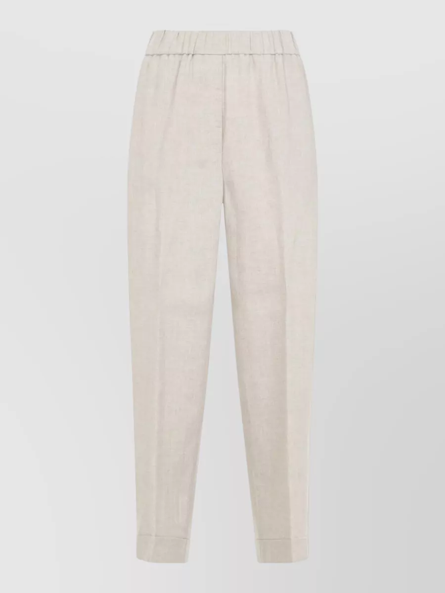 Peserico linen tapered trousers