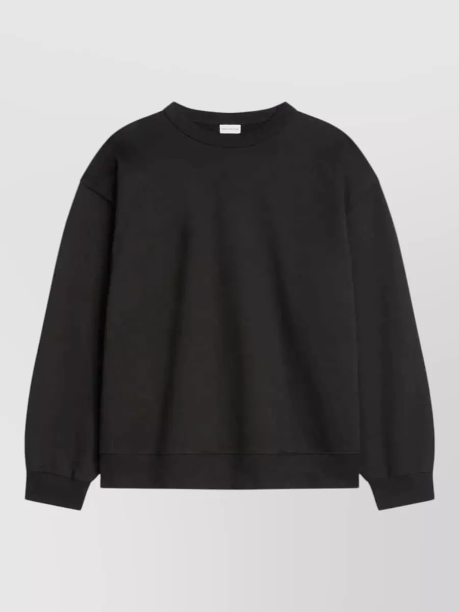 Dries Van Noten cotton oversized crew neck sweatshirt
