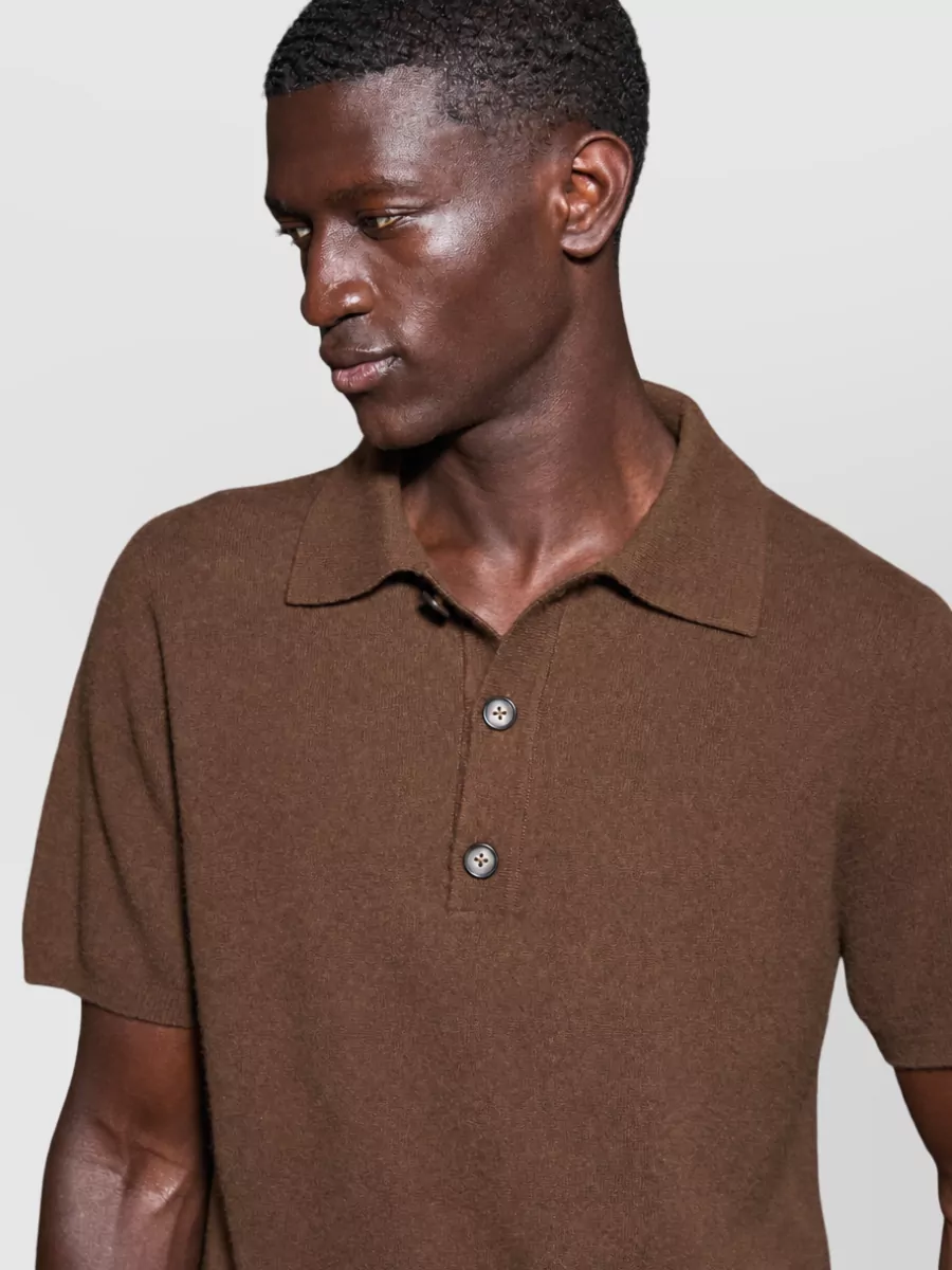 Entire Studios Cashmere Knit Polo Shirt