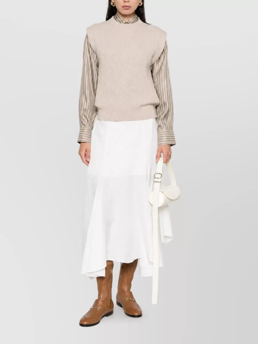 Brunello Cucinelli wool cashmere silk knitted vest
