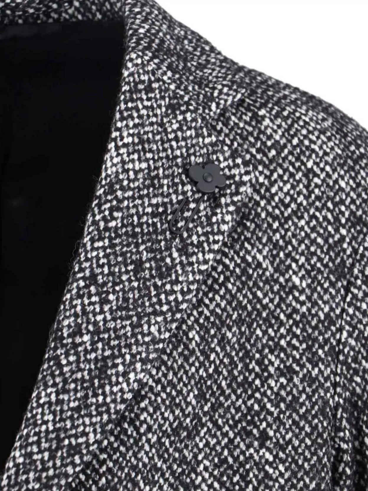 Lardini Longline Textured Fabric Notched Lapel Jacket In Gold