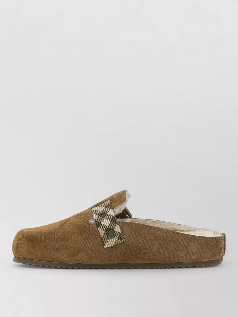 Burberry Suede Clogs