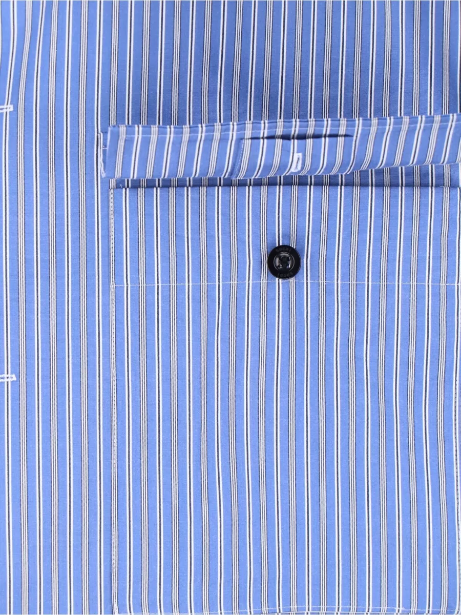Sacai Striped Short-Sleeve Shirt
