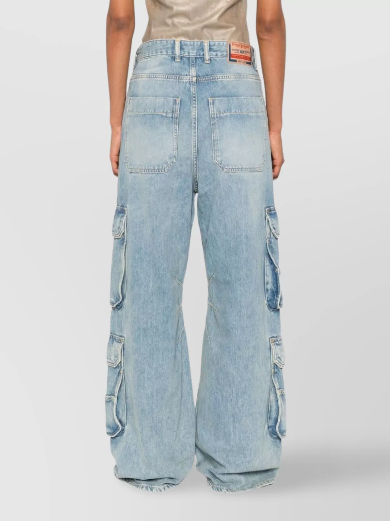 Diesel Utility Cargo Jeans Multiple Pockets