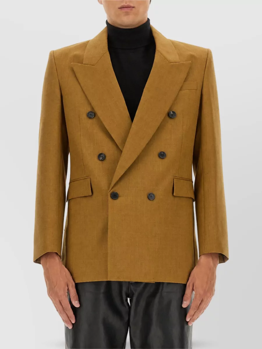 Saint Laurent Wool Double-Breasted Suit Jacket