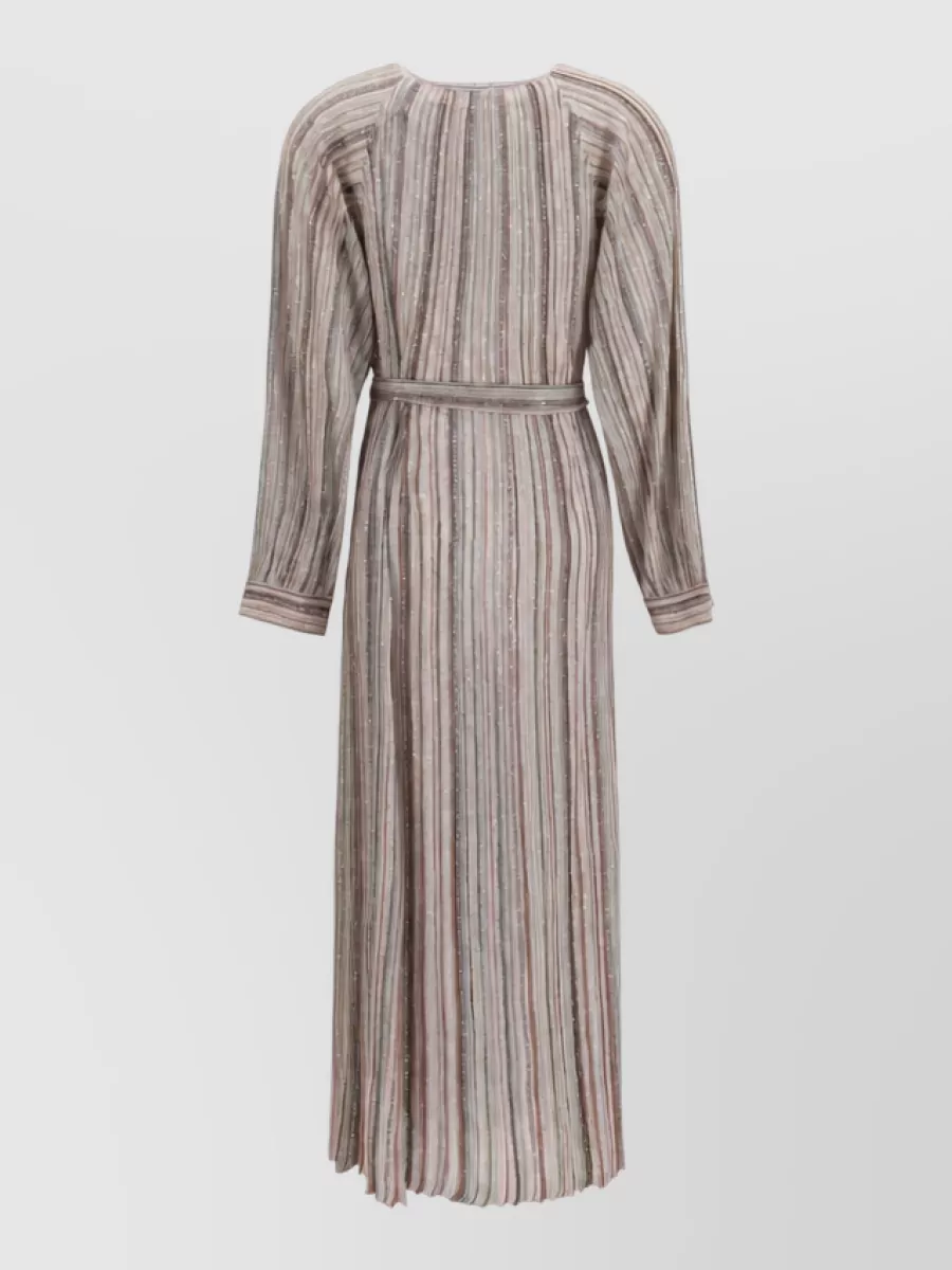 Missoni Sequined Striped Maxi Beach Dress