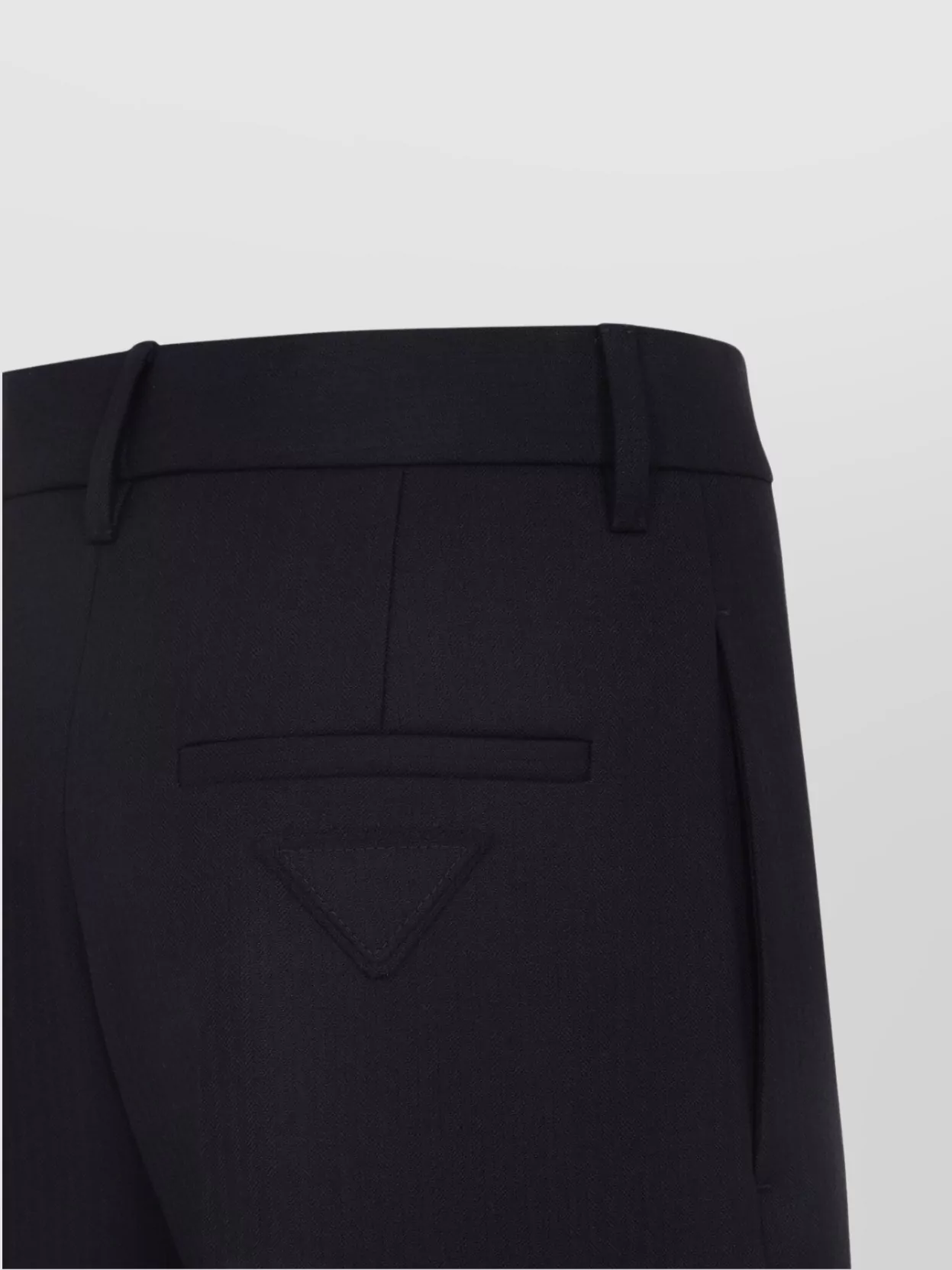 Prada Virgin Wool High Waist Trousers