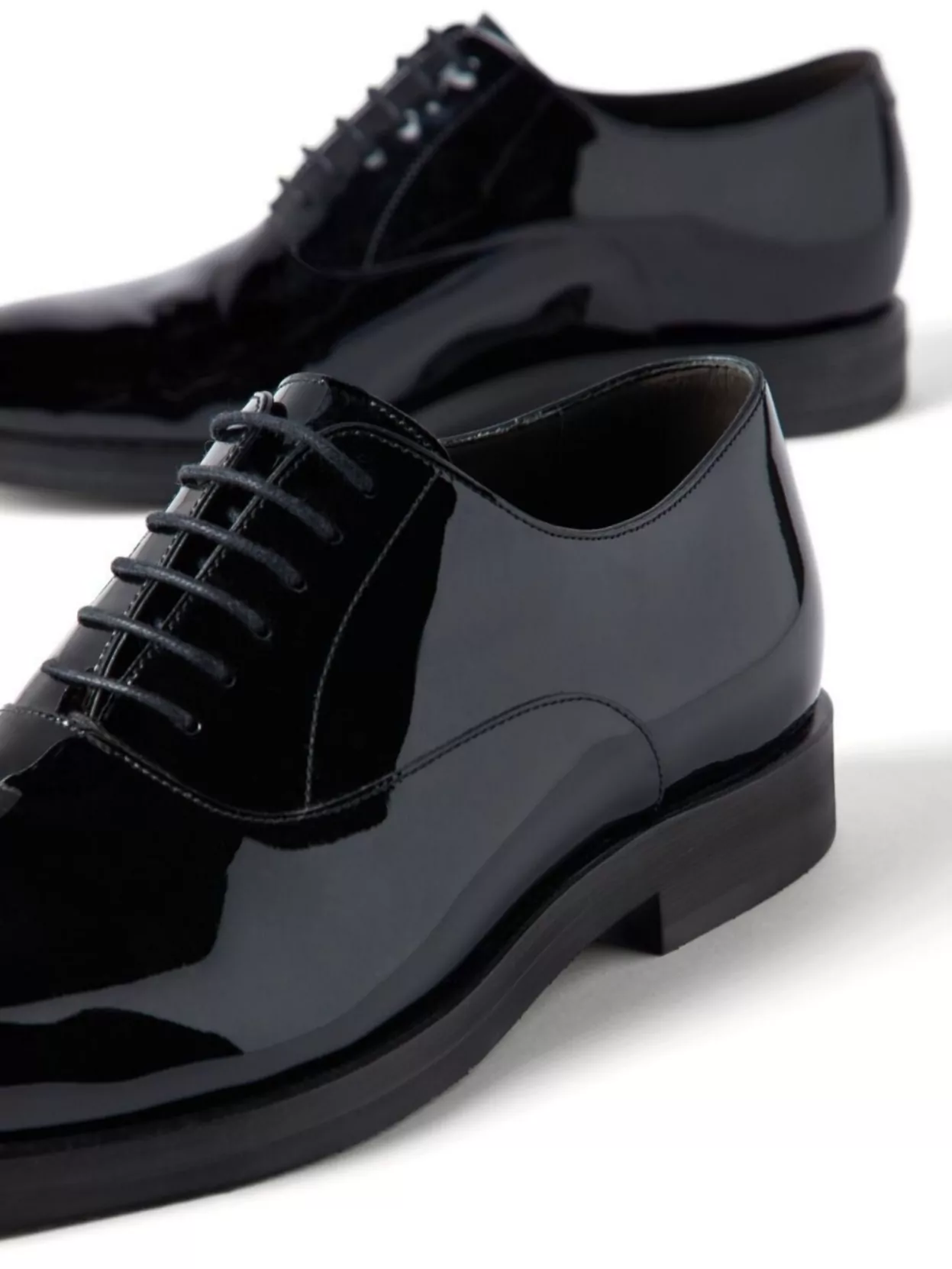 Brunello Cucinelli Shiny Leather Oxford Shoes