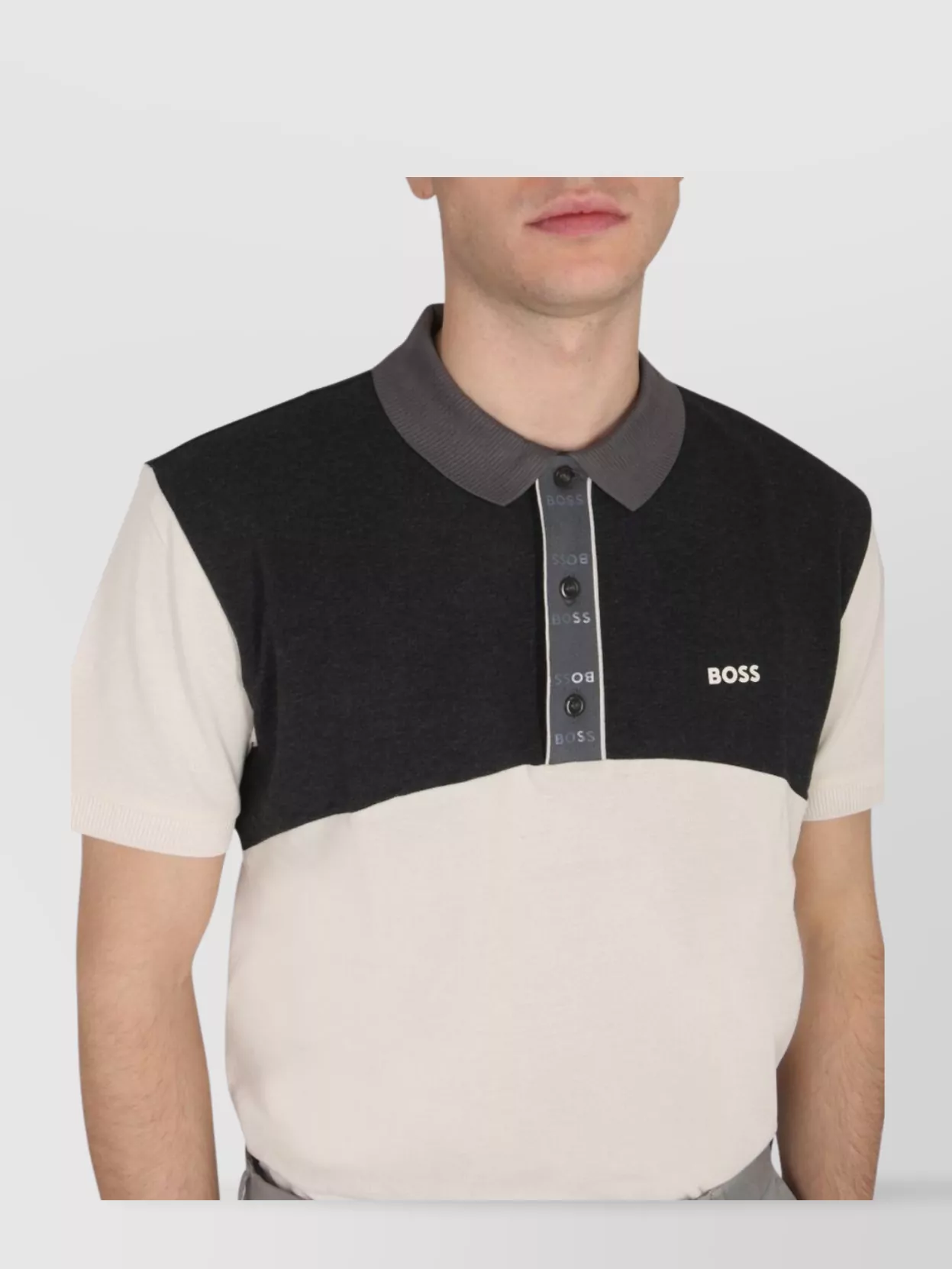 Boss Logo Collar Polo Shirt