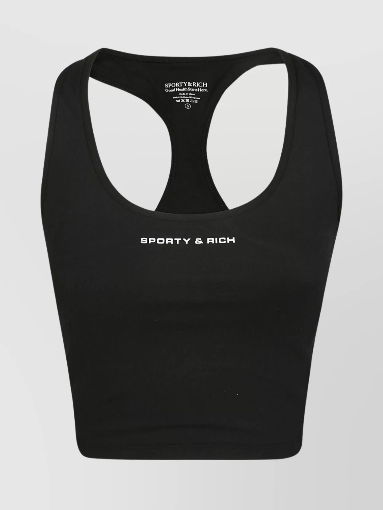 Shop Sporty And Rich Sleeveless Racerback Crop Top Design