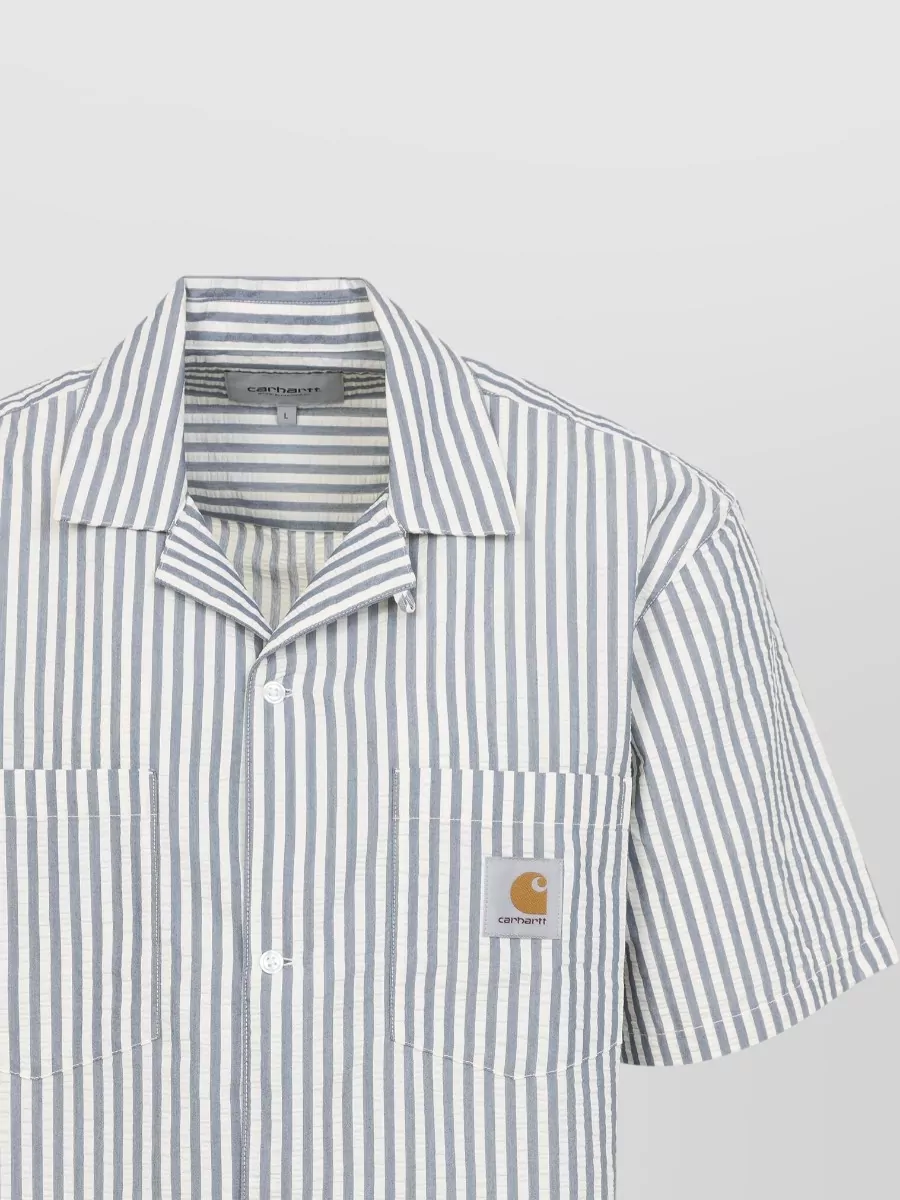 Carhartt Wip Striped Short-Sleeve Bowling Shirt