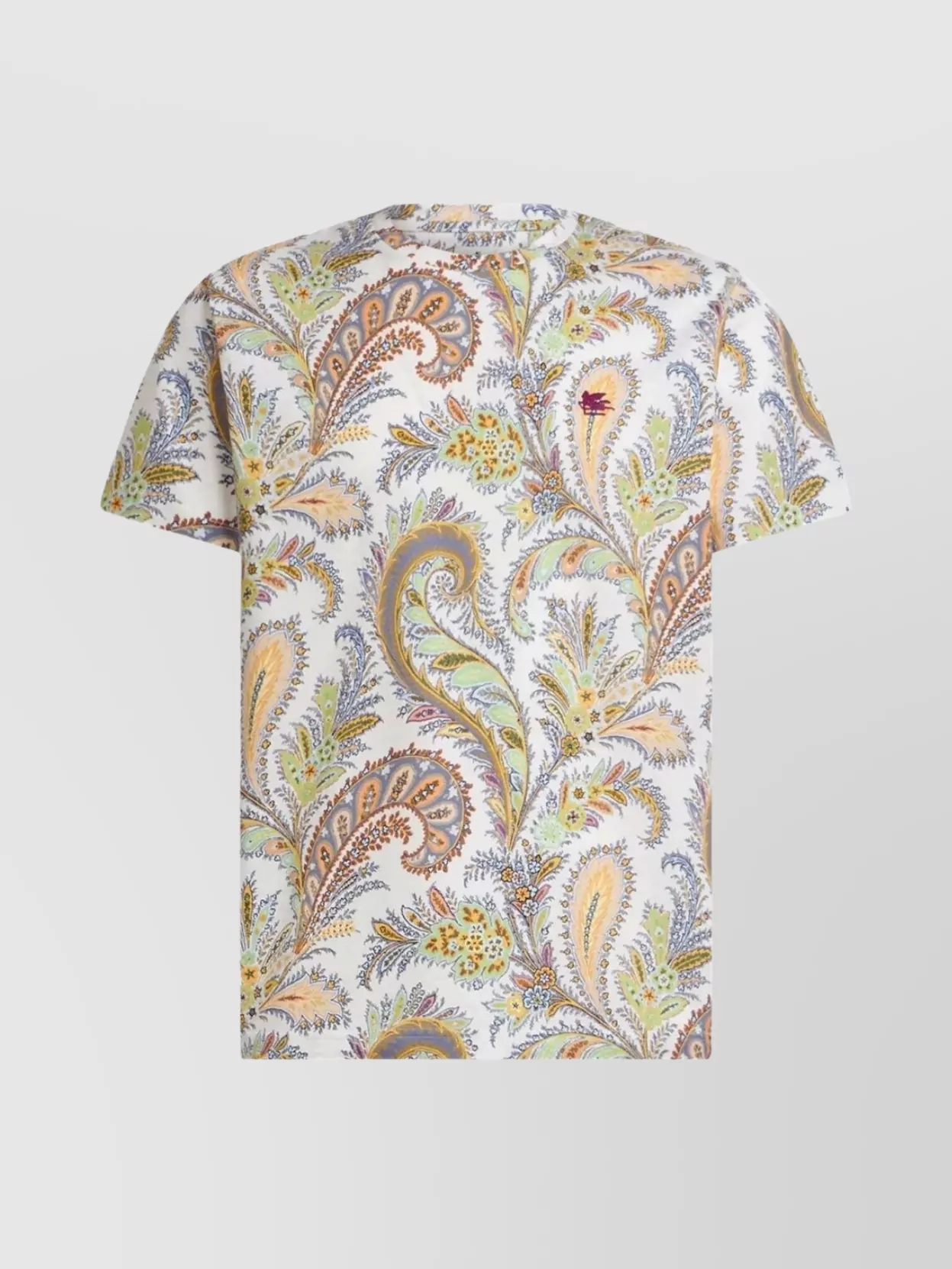 Etro Floral And Paisley Print Short Sleeve Top