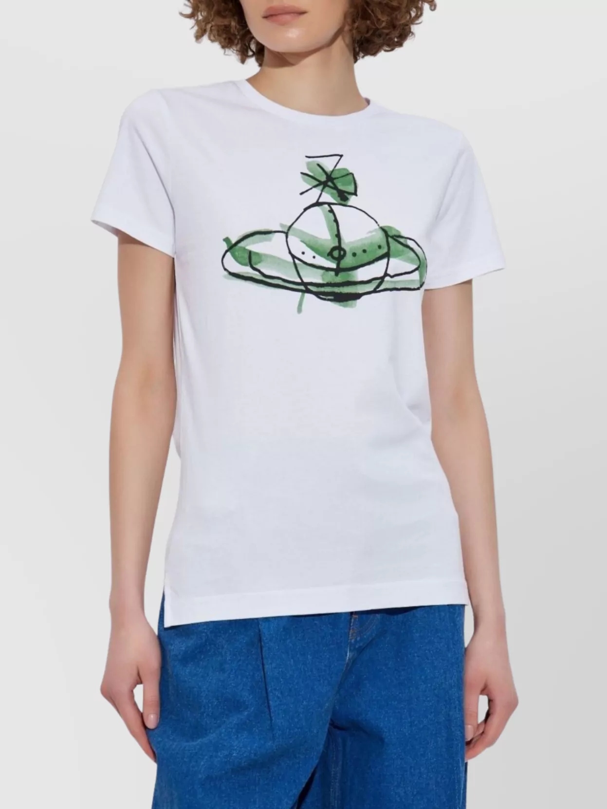 Vivienne Westwood Crew Neck Graphic Print Lightweight Top