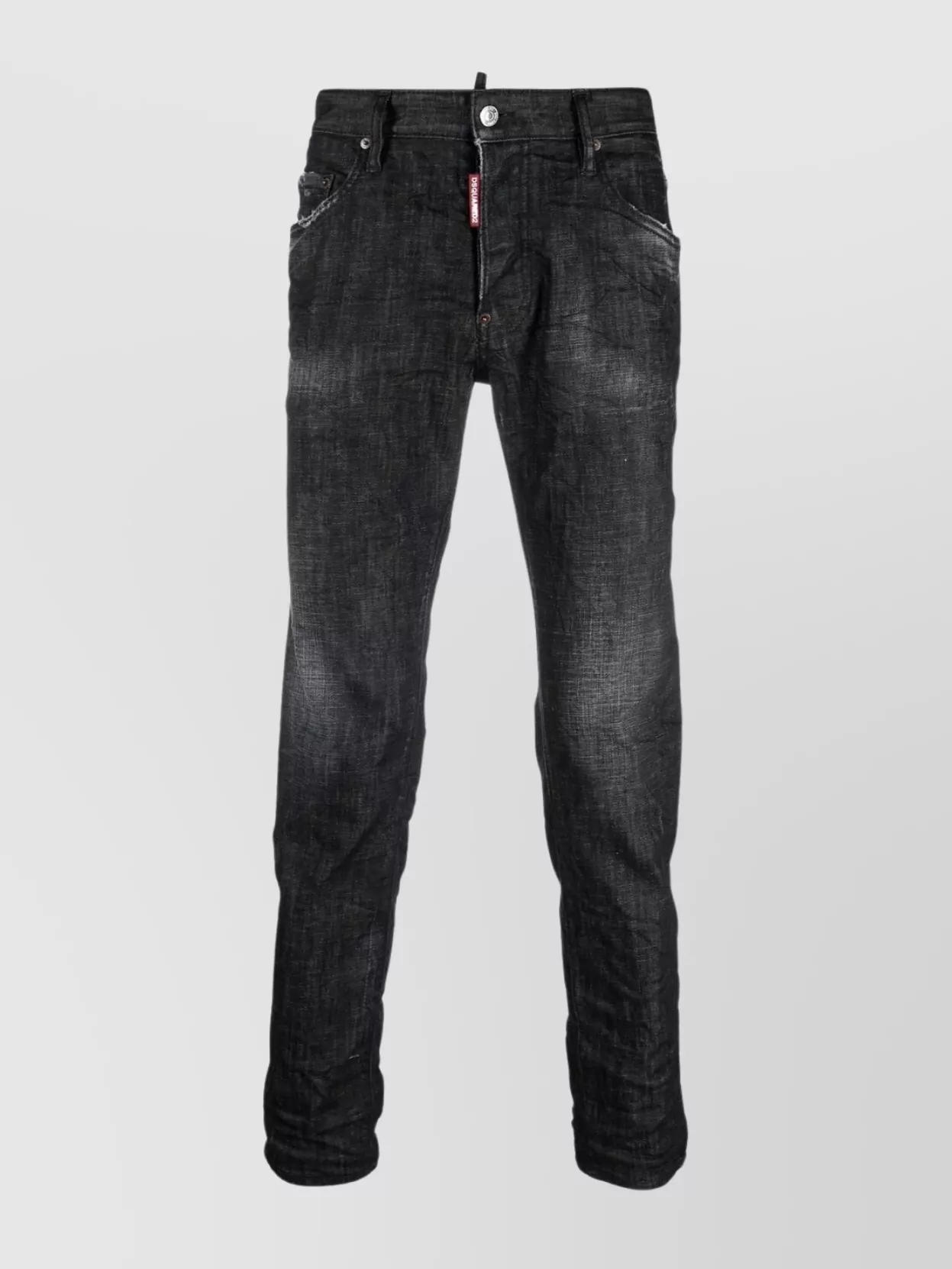Dsquared2 Skater Jean Distressed Faded Effect In Black