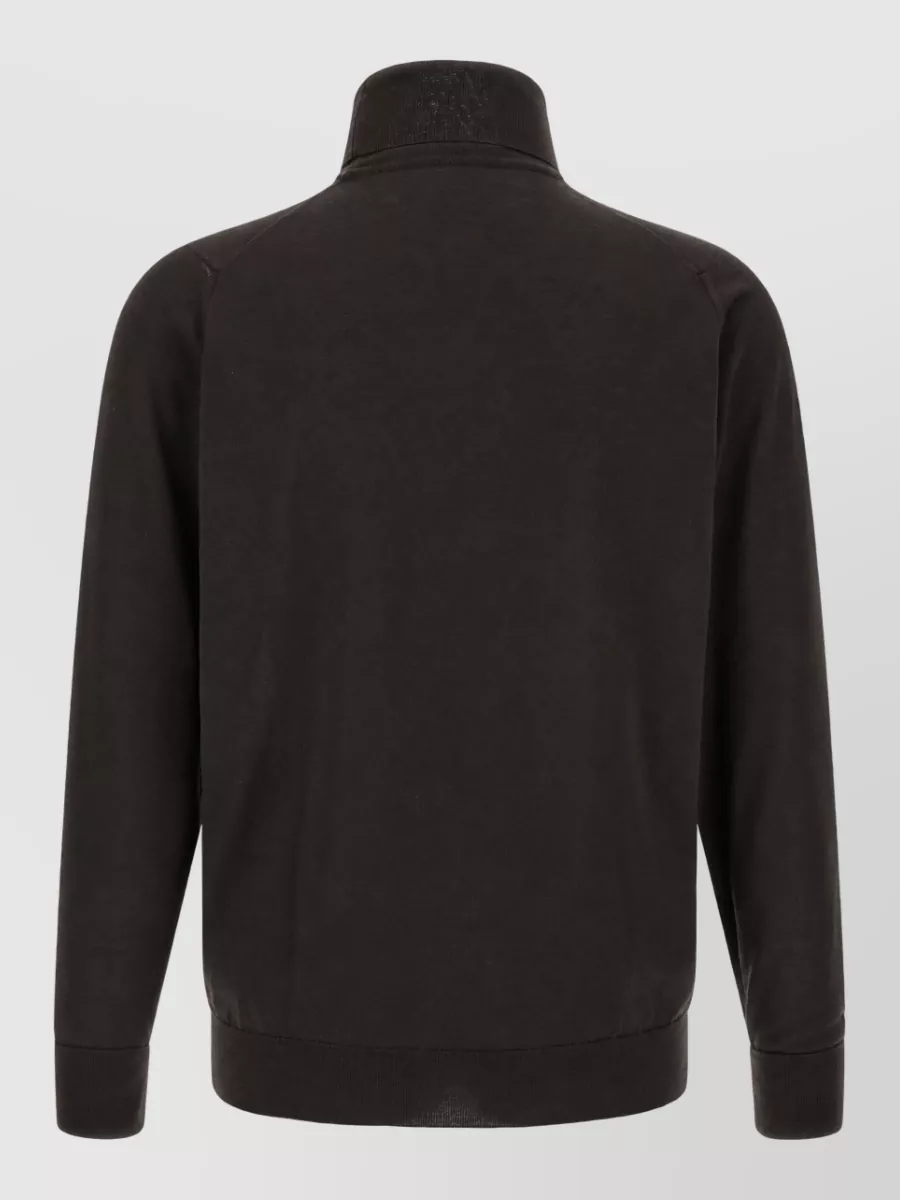 John Smedley Merino Wool Fine-Knit Turtleneck Sweater