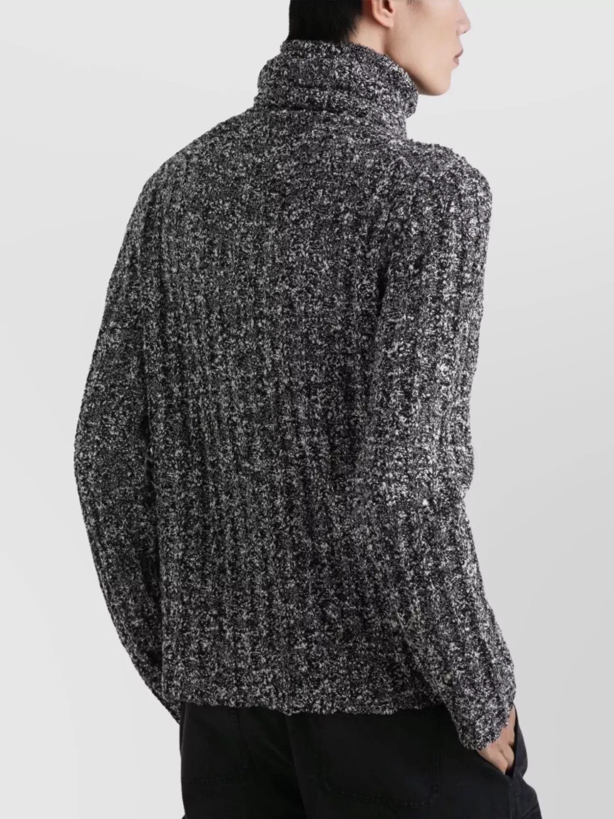 Dolce&Gabbana Melange Knit Turtleneck Sweater
