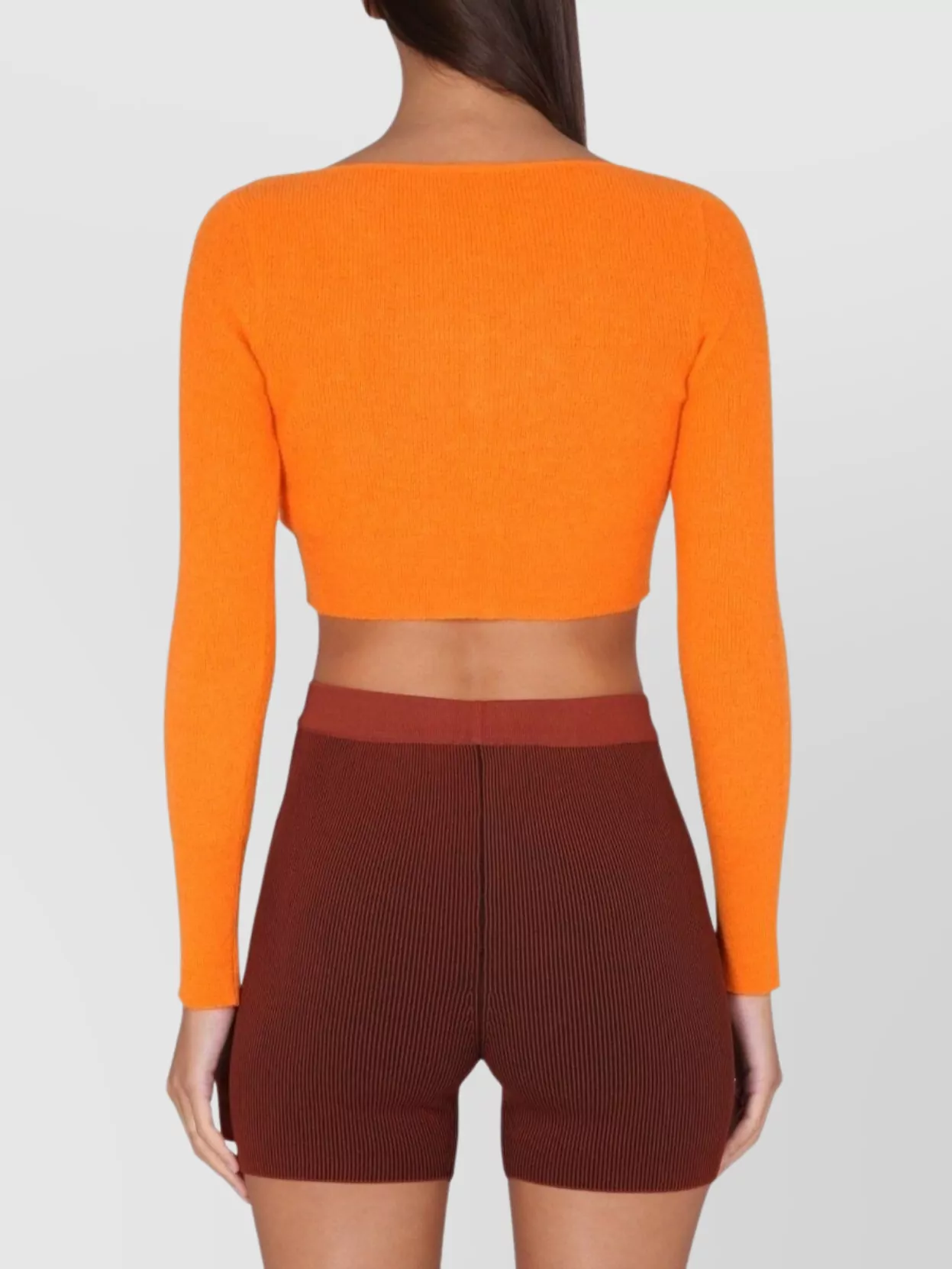 Jacquemus V-neck Cropped Knitwear Button Detail
