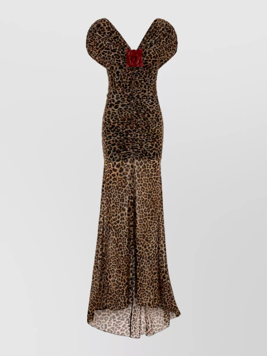 Blumarine printed jersey maxi dress